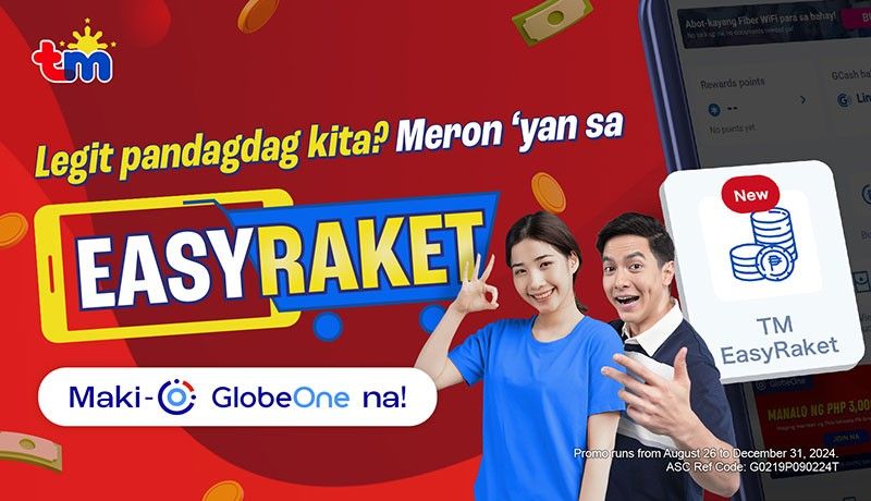 Mga ka-TM! ‘Raket your way to cash’ sa bagong TM EasyRaket feature ng GlobeOne