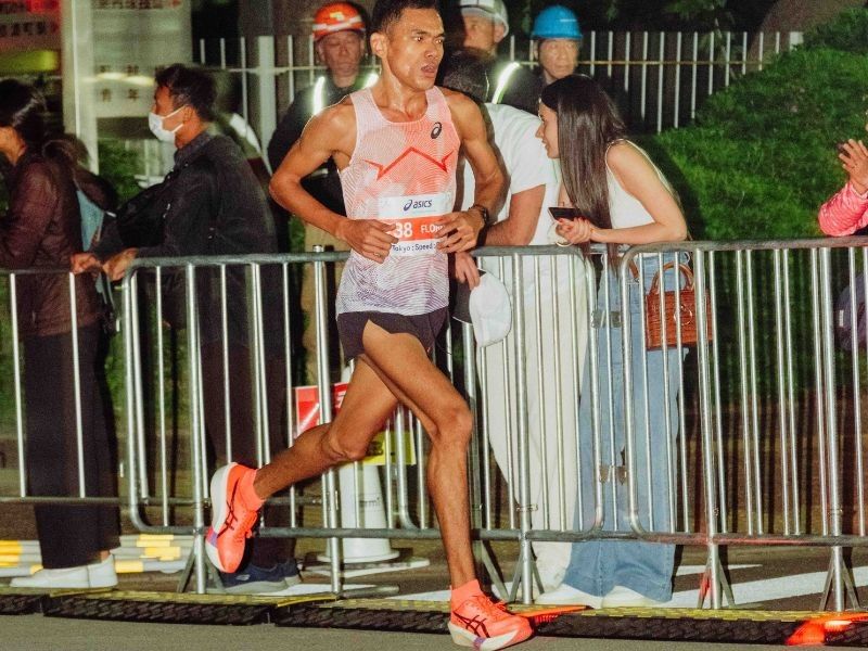 Filipino Eduard Flores sets new personal best at ASICS Tokyo Speed Race